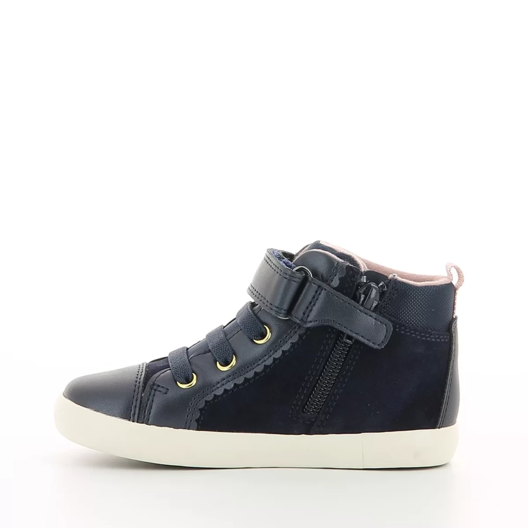 Image (4) de la chaussures Geox - Bottines Bleu en Cuir nubuck
