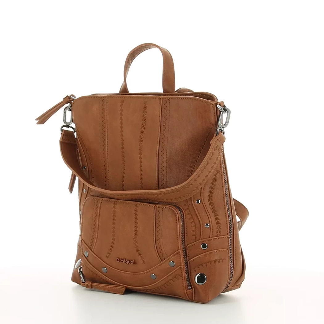 Image (3) de la chaussures Desigual - Sacs à dos Cuir naturel / Cognac en Cuir synthétique