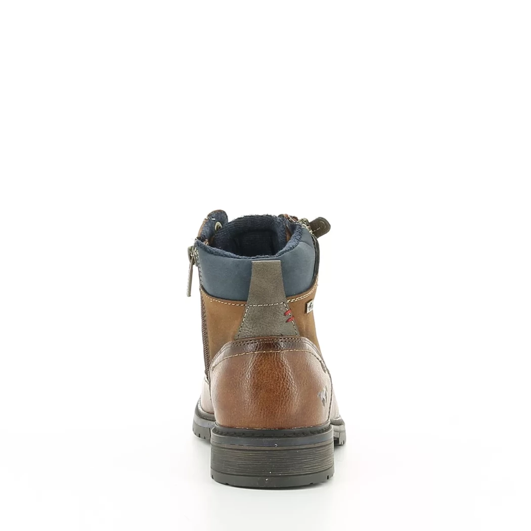 Image (3) de la chaussures Mustang - Bottines Cuir naturel / Cognac en Cuir synthétique