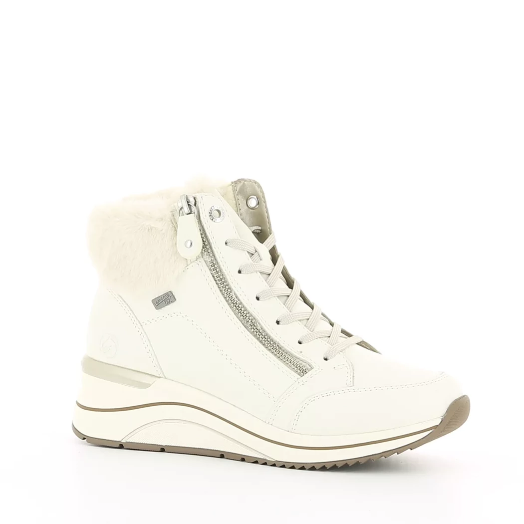 Image (1) de la chaussures Remonte - Bottines Blanc en Cuir nubuck