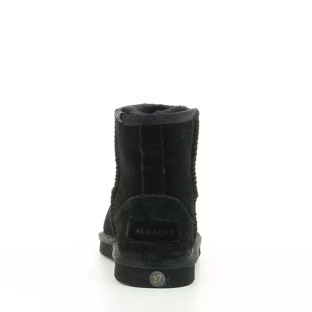 Image (3) de la chaussures Alpacas - Boots Noir en Cuir synthétique