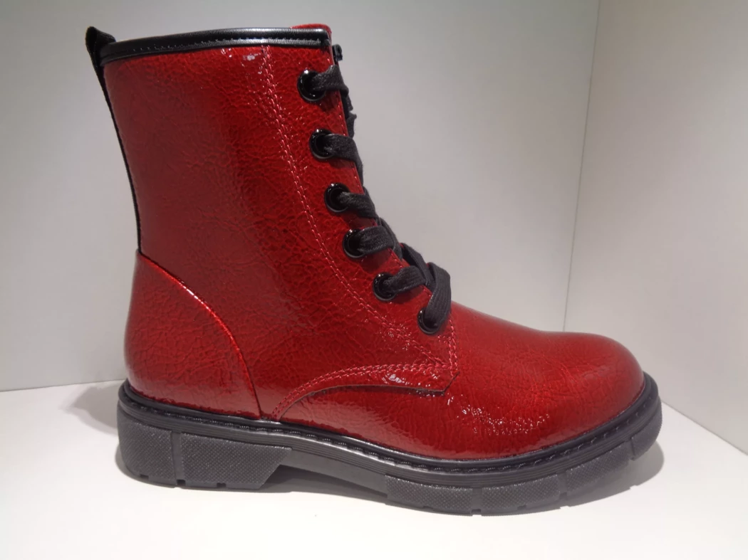 Image (1) de la chaussures Marco Tozzi - Bottines Rouge en Cuir synthétique