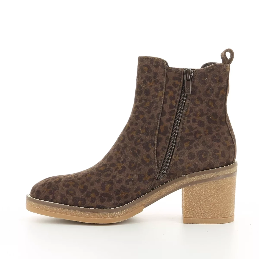 Image (4) de la chaussures Les petites bombes - Boots Marron en Cuir synthétique