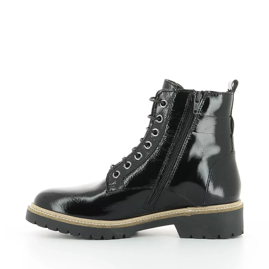 Image (4) de la chaussures Simplement B - Bottines Noir en Cuir vernis