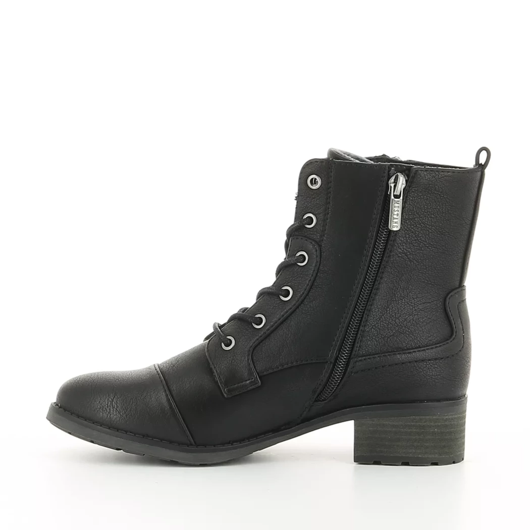 Image (4) de la chaussures Mustang - Bottines Noir en Cuir synthétique