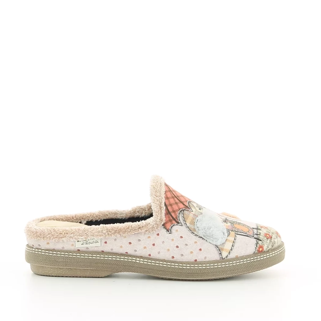 Image (2) de la chaussures La Maison de l'Espadrille - Pantoufles et Chaussons Rose en Textile