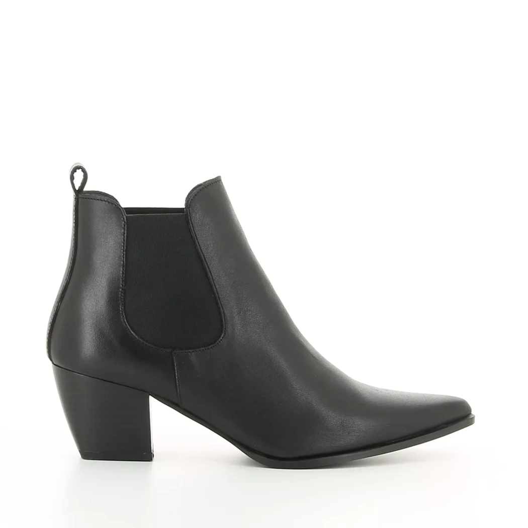 Image (2) de la chaussures Nuit Platine - Boots Noir en Cuir