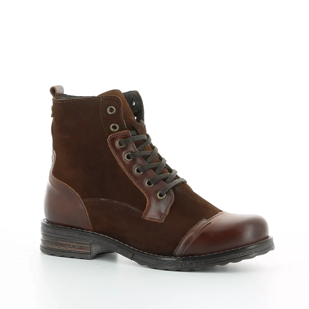 Image (1) de la chaussures Miss Boho - Bottines Cuir naturel / Cognac en Cuir