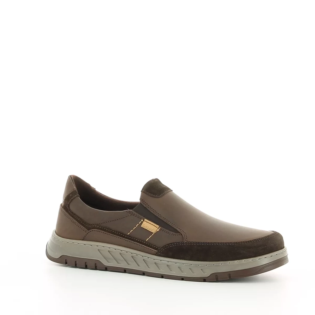 Image (1) de la chaussures Soft Land - Mocassins Marron en Cuir