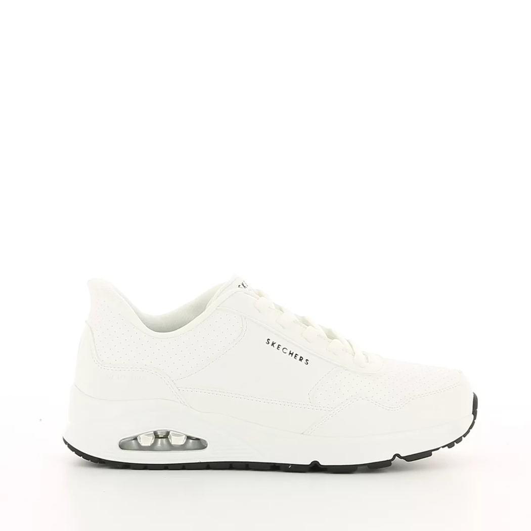 Image (2) de la chaussures Skechers - Baskets Blanc en Cuir synthétique