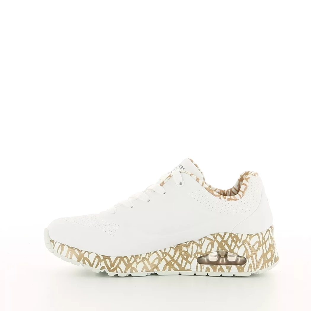 Image (4) de la chaussures Skechers - Baskets Blanc en Cuir synthétique