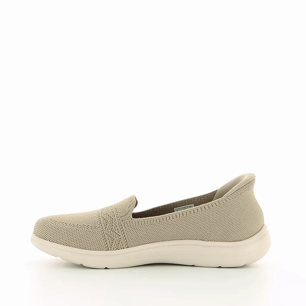 Image (4) de la chaussures Skechers - Ballerines Taupe en Textile