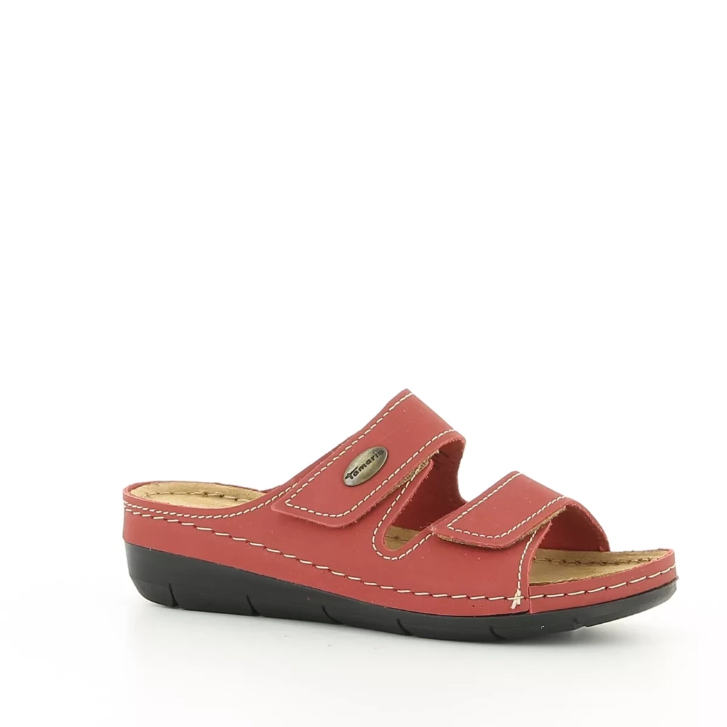 Image (1) de la chaussures Tamaris - Mules et Sabots Rouge en Cuir nubuck
