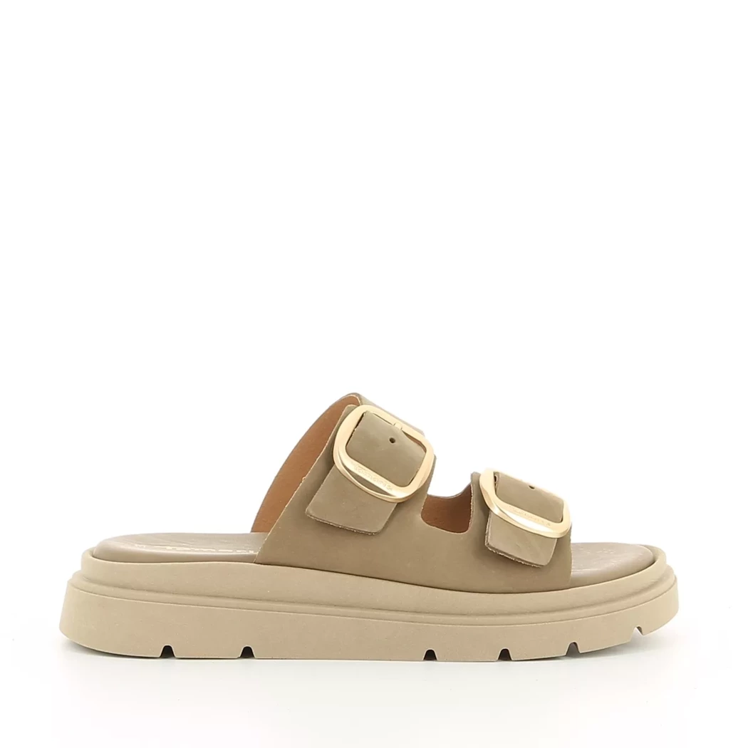 Image (2) de la chaussures Tamaris - Mules et Sabots Taupe en Cuir nubuck