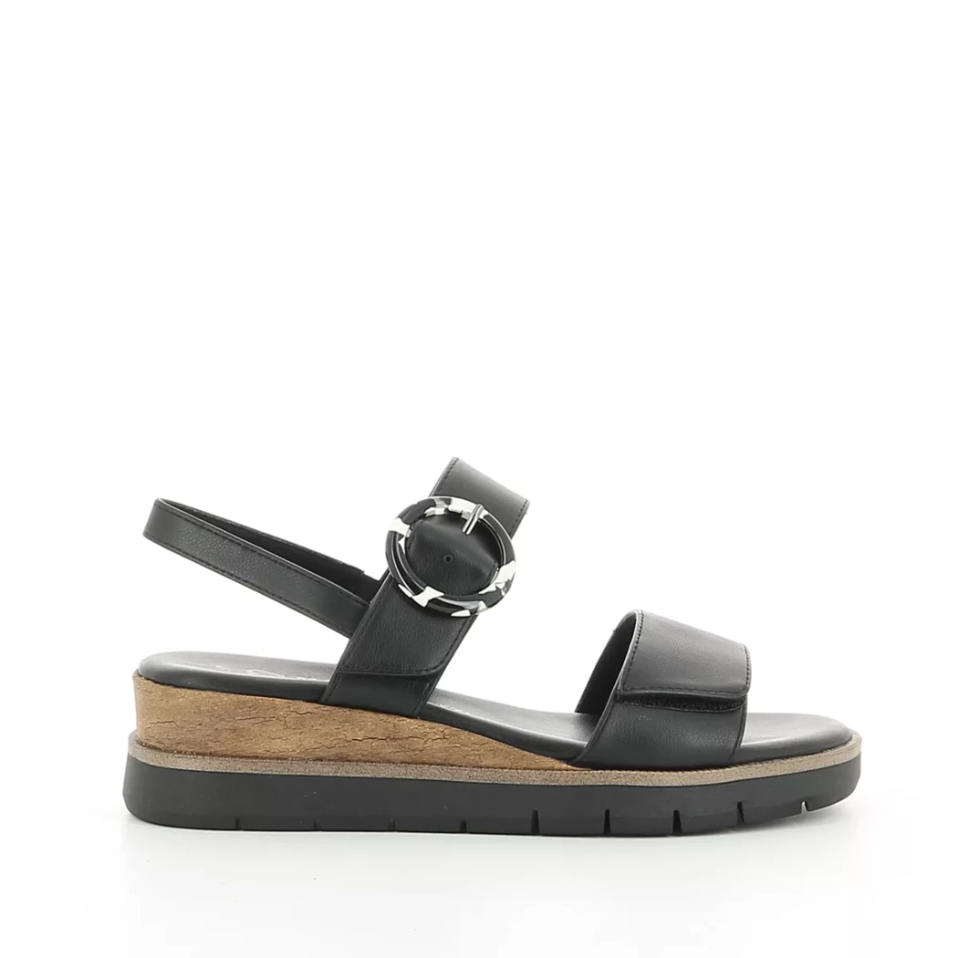 Image (2) de la chaussures Marco Tozzi - Sandales et Nu-Pieds Noir en Cuir synthétique