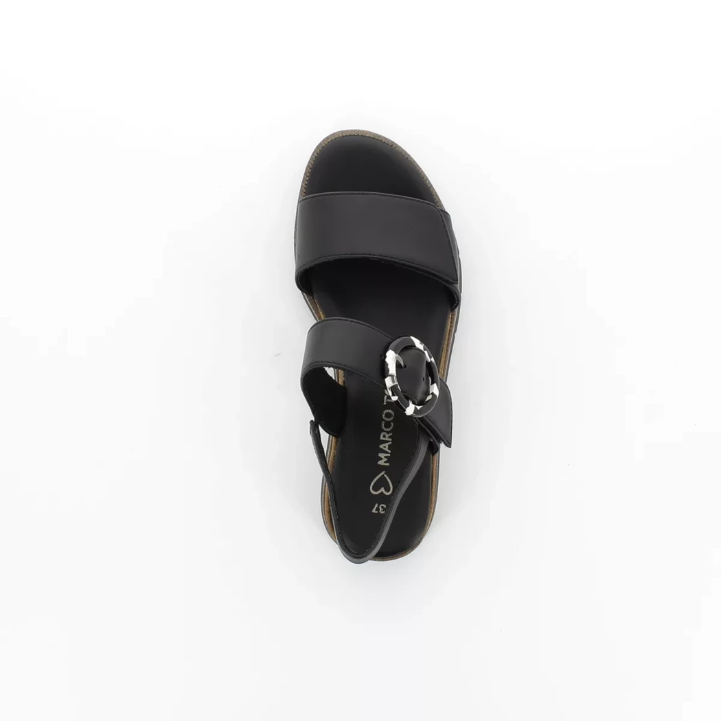 Image (6) de la chaussures Marco Tozzi - Sandales et Nu-Pieds Noir en Cuir synthétique