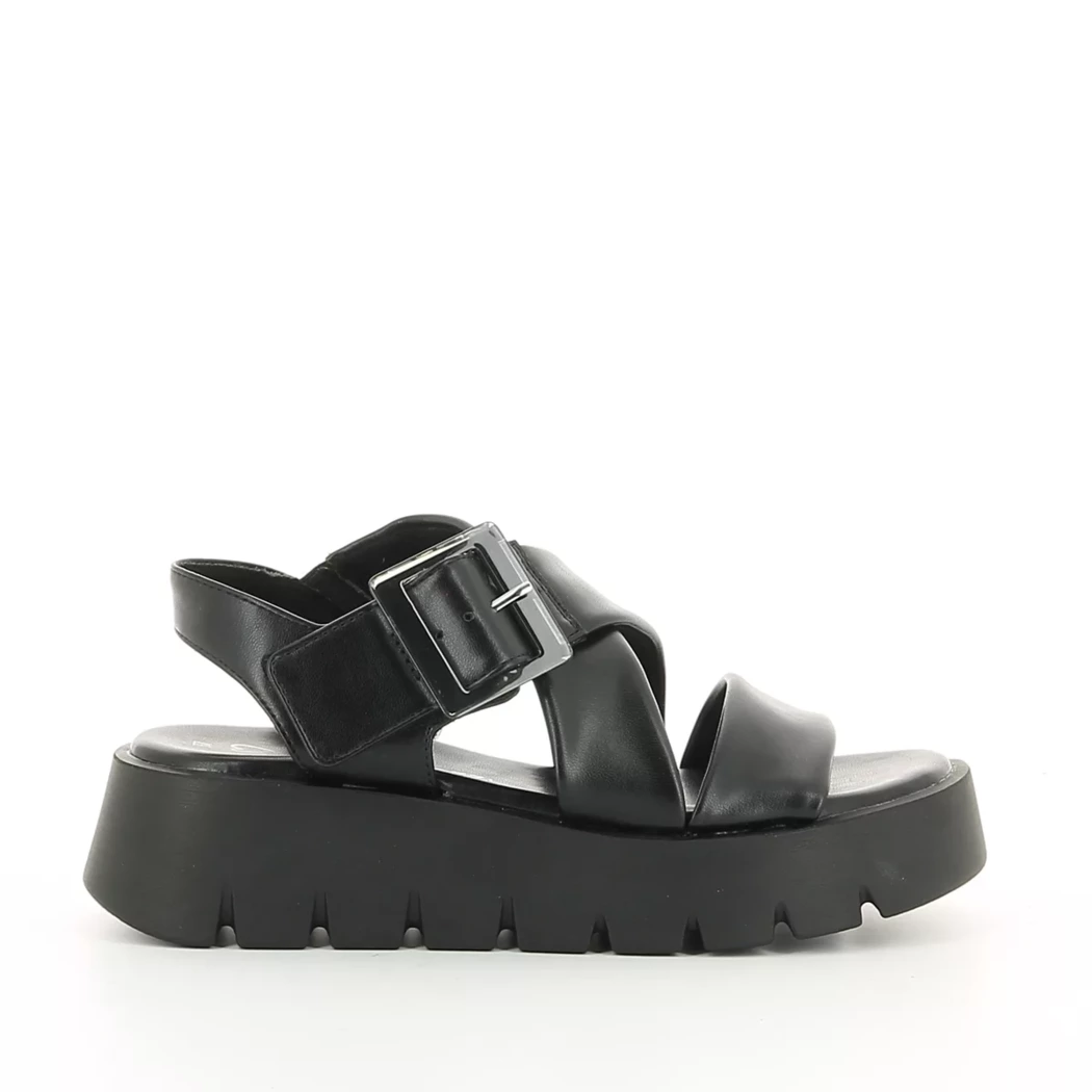 Image (2) de la chaussures Marco Tozzi - Sandales et Nu-Pieds Noir en Cuir synthétique