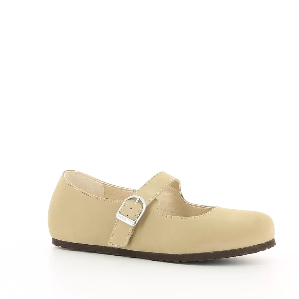 Image (1) de la chaussures Birkenstock - Ballerines Taupe en Cuir nubuck