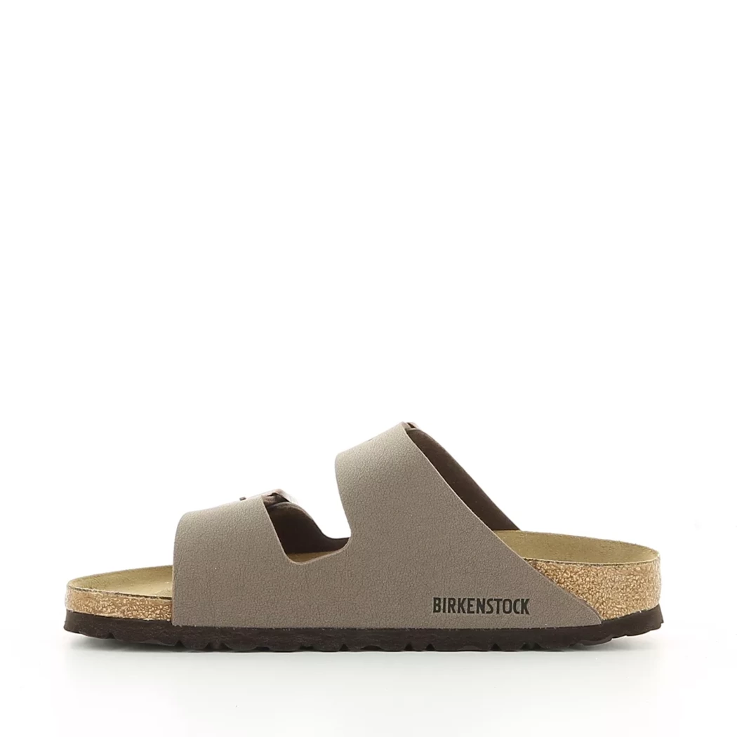 Image (4) de la chaussures Birkenstock - Mules et Sabots Marron en Cuir synthétique
