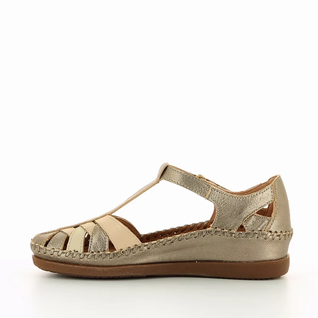Image (4) de la chaussures Pikolinos - Ballerines Or / Bronze / Platine en Cuir