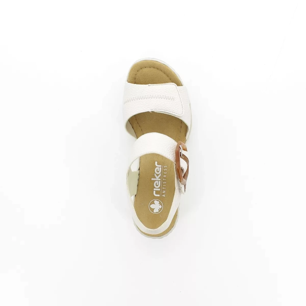 Image (6) de la chaussures Rieker - Sandales et Nu-Pieds Beige en Cuir synthétique