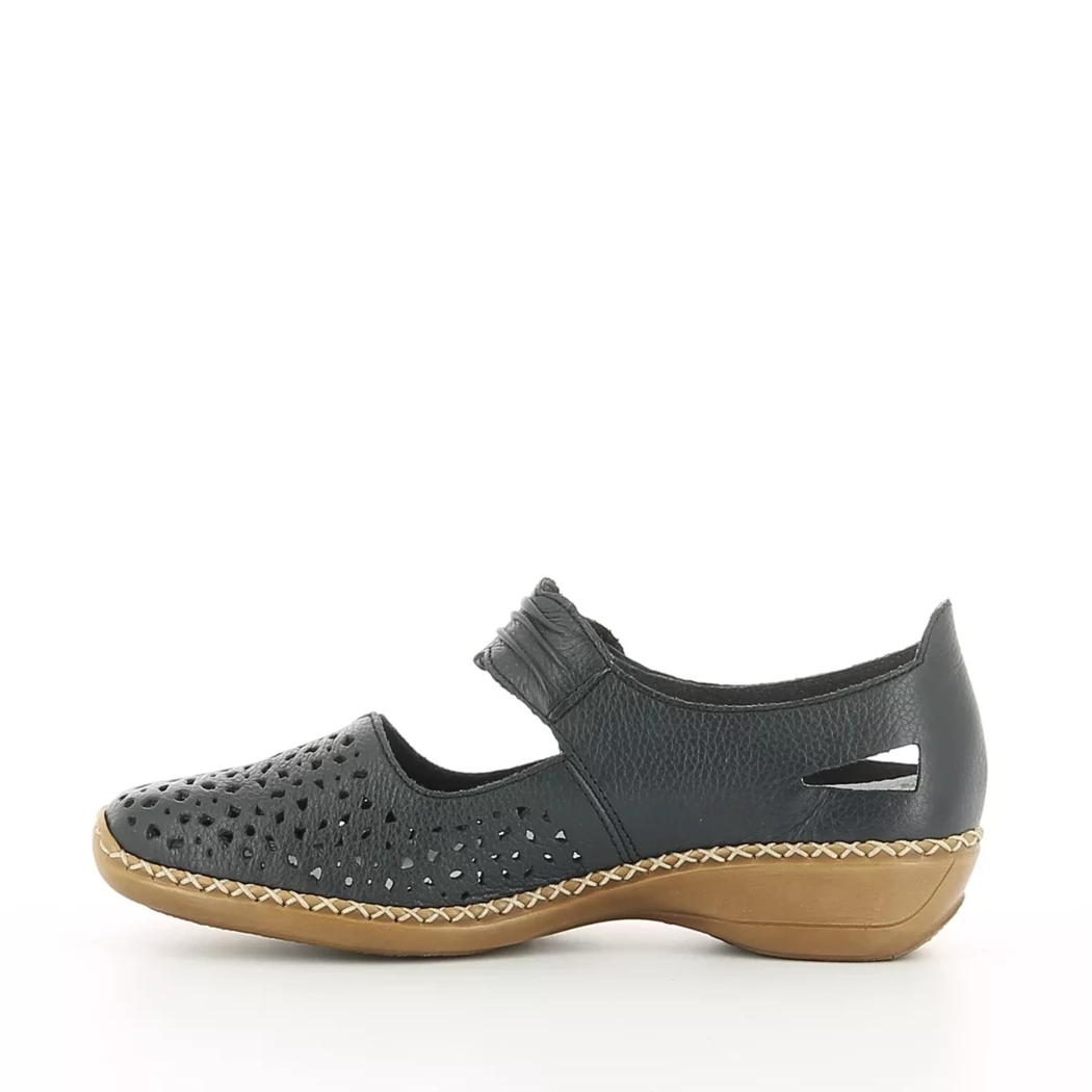 Image (4) de la chaussures Rieker - Ballerines Bleu en Cuir