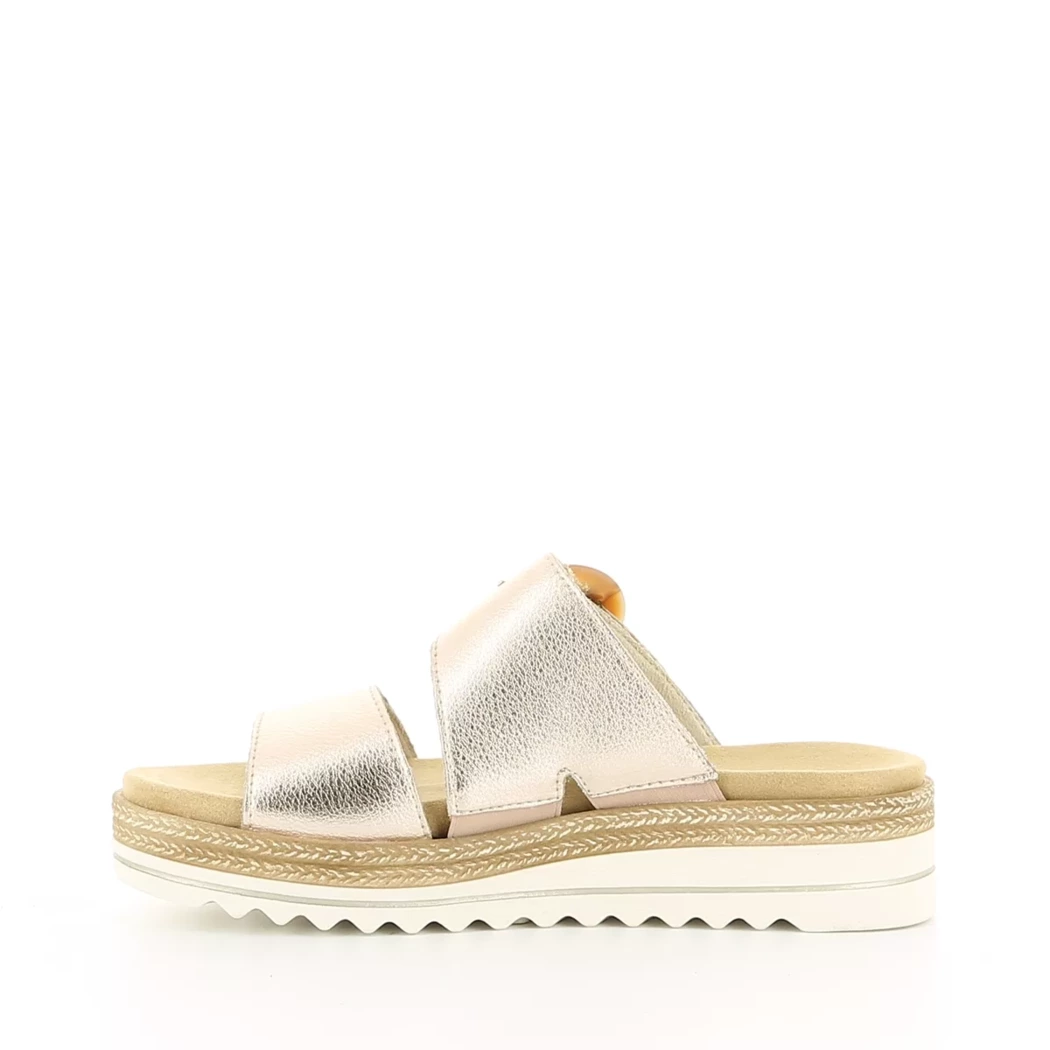 Image (4) de la chaussures Remonte - Mules et Sabots Rose en Cuir