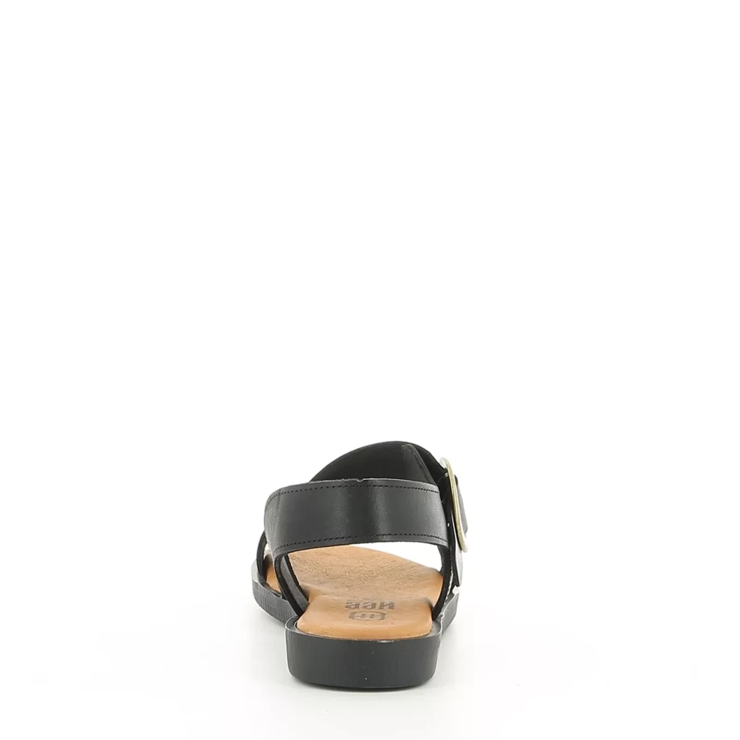 Image (3) de la chaussures Hee - Sandales et Nu-Pieds Noir en Cuir