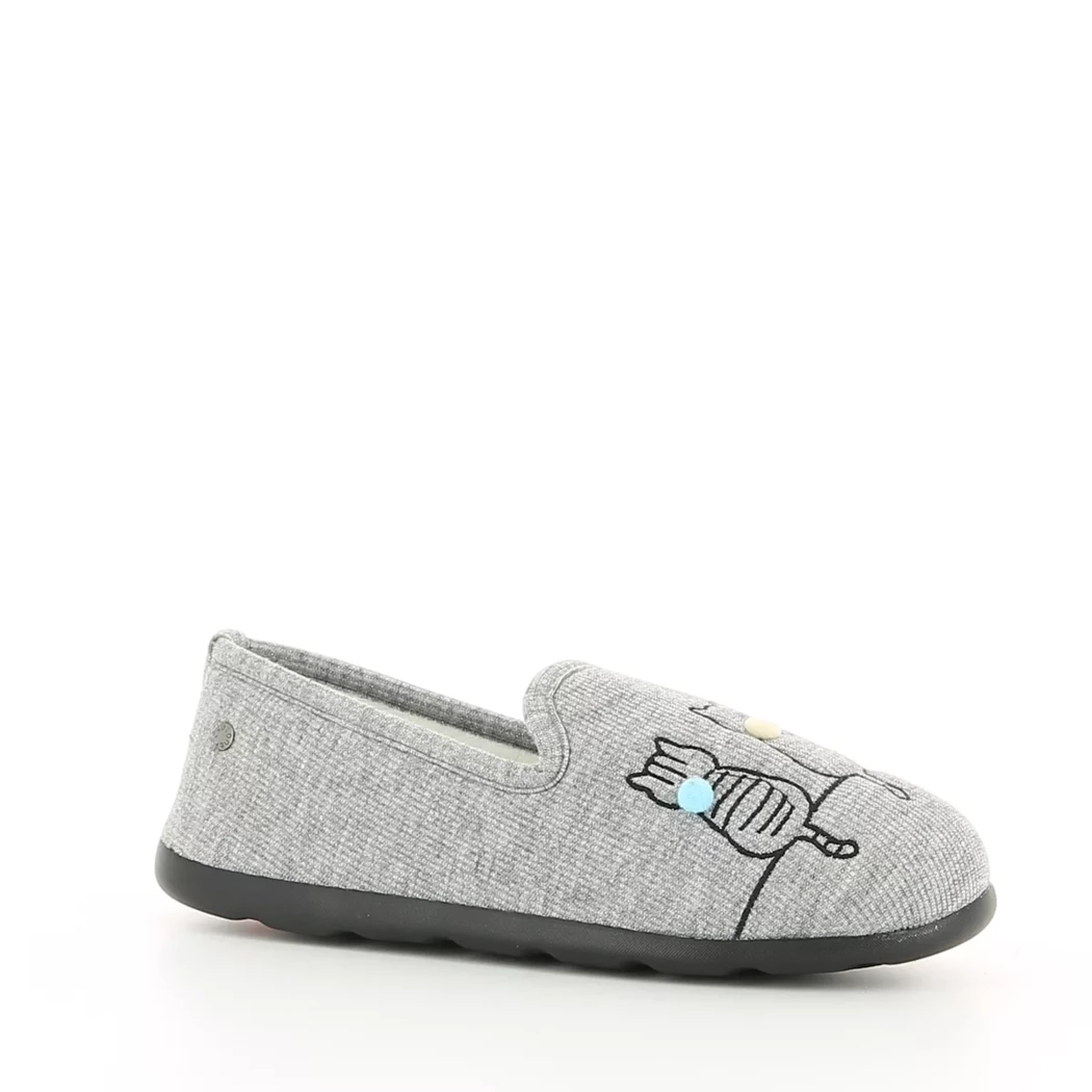Image (1) de la chaussures Isotoner - Pantoufles et Chaussons Gris en Textile