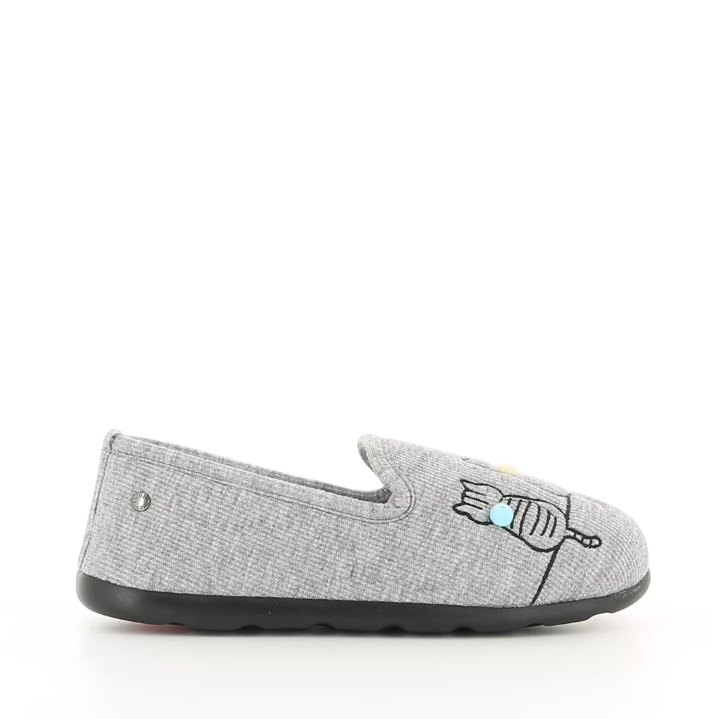 Image (2) de la chaussures Isotoner - Pantoufles et Chaussons Gris en Textile