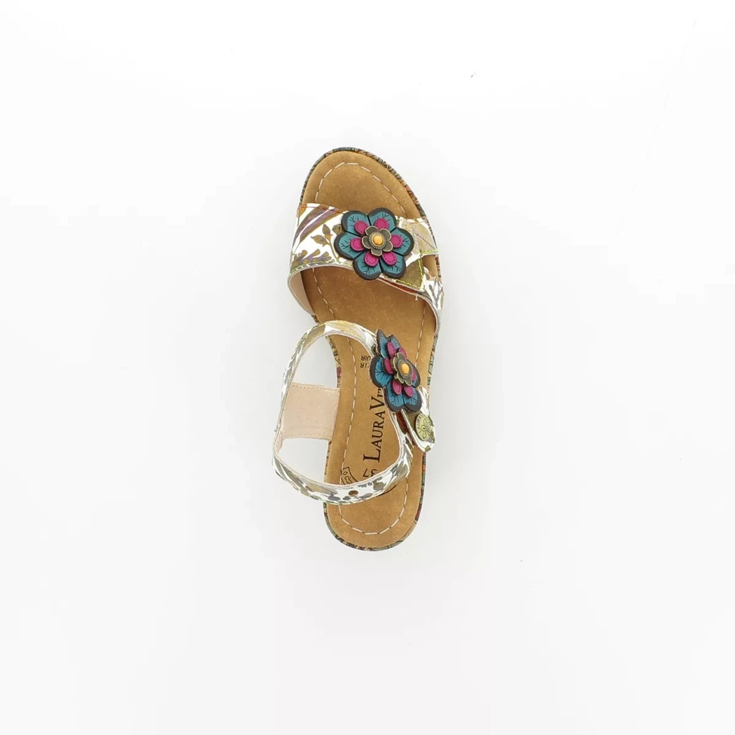 Image (6) de la chaussures Laura Vita - Sandales et Nu-Pieds Multicolore en Cuir
