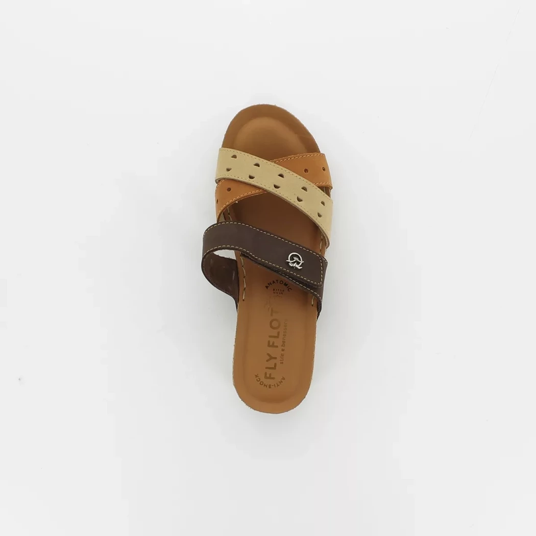 Image (6) de la chaussures Fly Flot - Mules et Sabots Marron en Cuir nubuck
