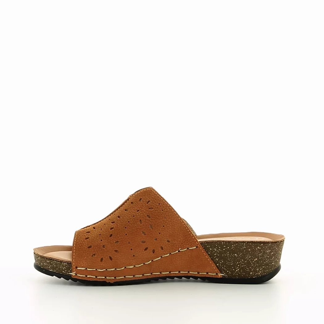 Image (4) de la chaussures Fly Flot - Mules et Sabots Cuir naturel / Cognac en Cuir nubuck