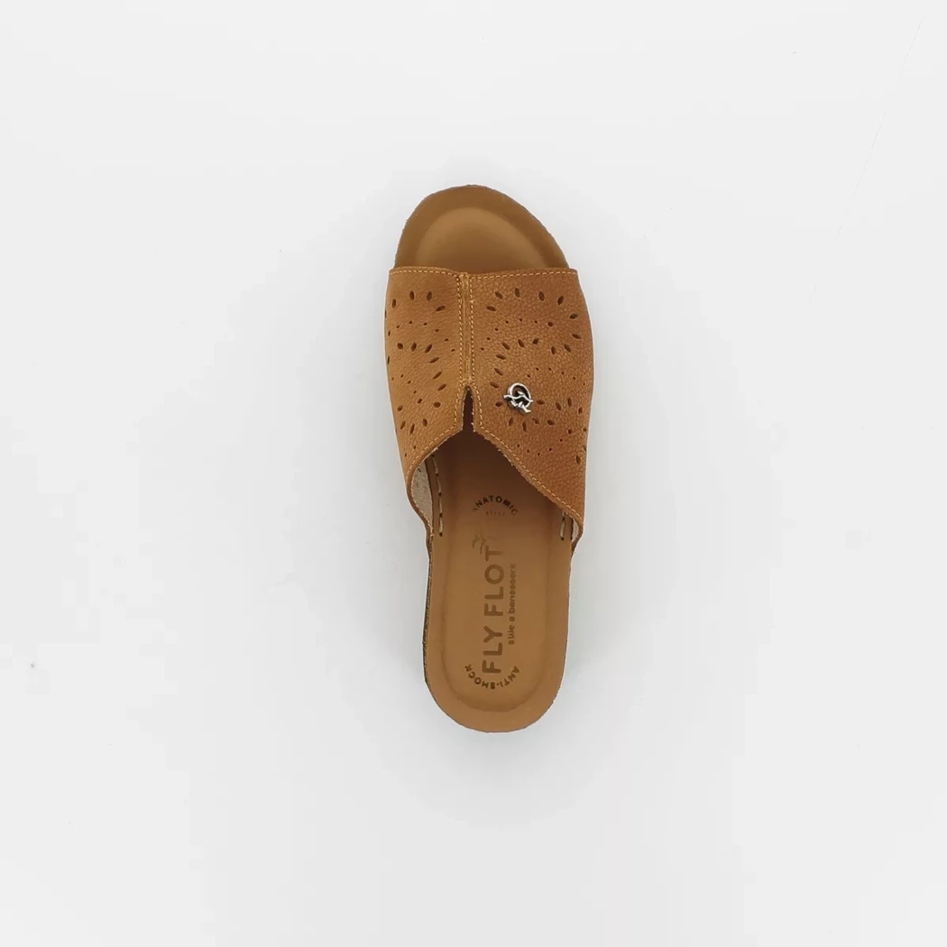Image (6) de la chaussures Fly Flot - Mules et Sabots Cuir naturel / Cognac en Cuir nubuck