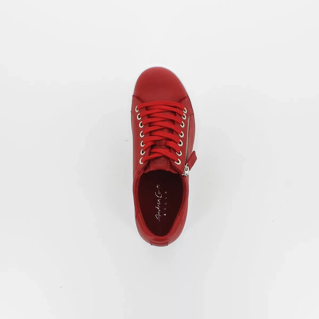 Image (6) de la chaussures Andrea Conti - Baskets Rouge en Cuir