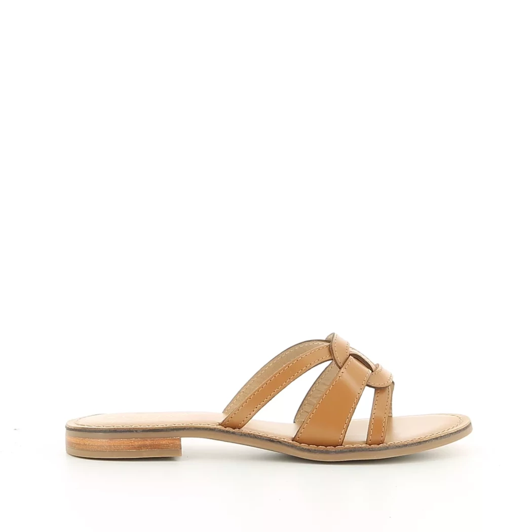 Image (2) de la chaussures Les Fees de Bengale - Mules et Sabots Cuir naturel / Cognac en Cuir