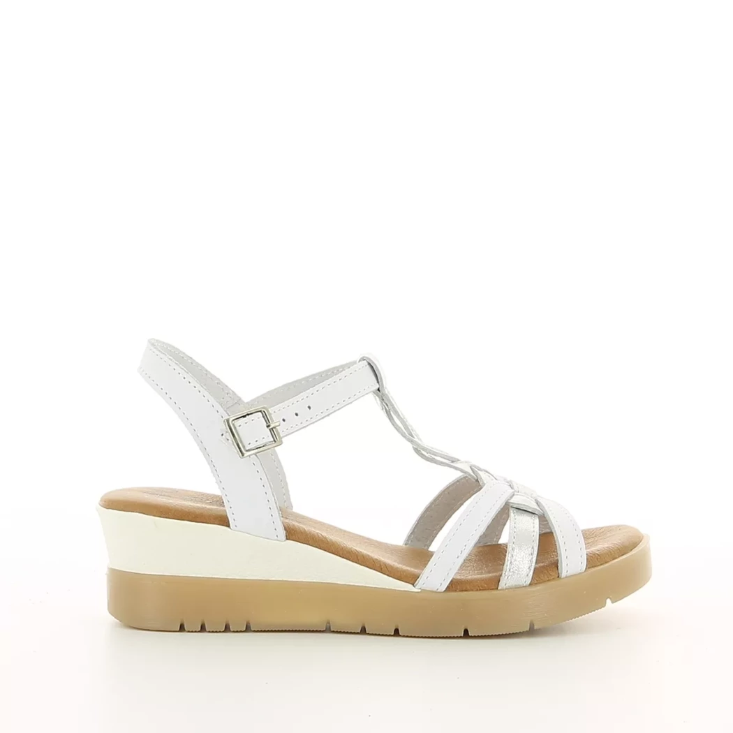 Image (2) de la chaussures Desir de Fuite - Sandales et Nu-Pieds Blanc en Cuir