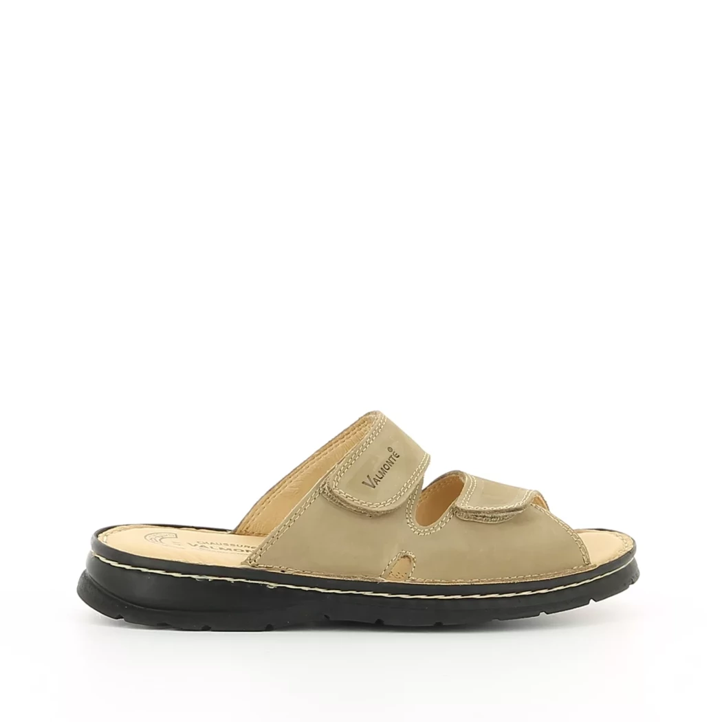 Image (2) de la chaussures Valmonte - Mules et Sabots Taupe en Cuir