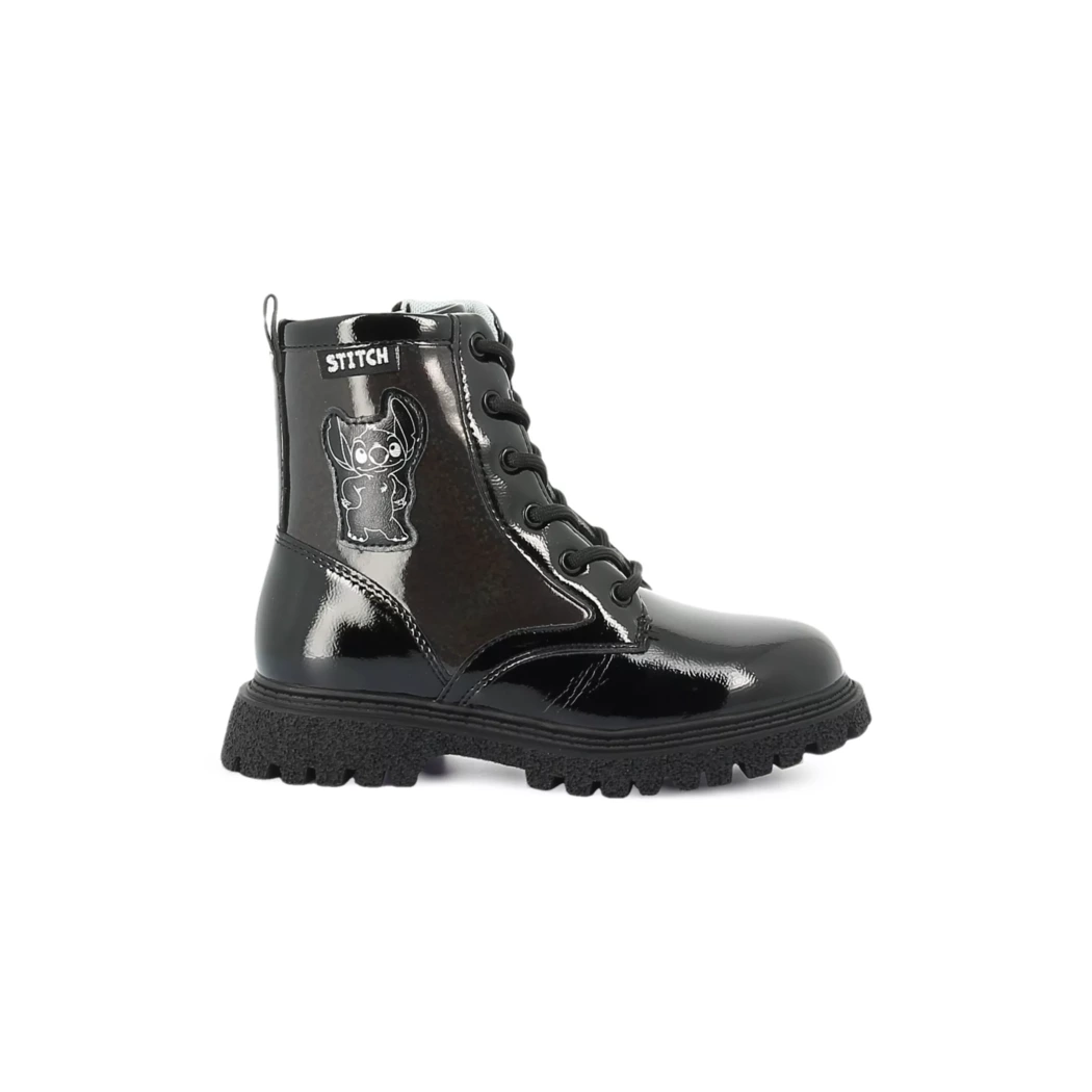Image (2) de la chaussures Stitch - Bottines Noir en Cuir synthétique