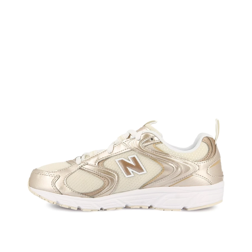 Image (4) de la chaussures New Balance - Baskets Or / Bronze / Platine en Cuir synthétique