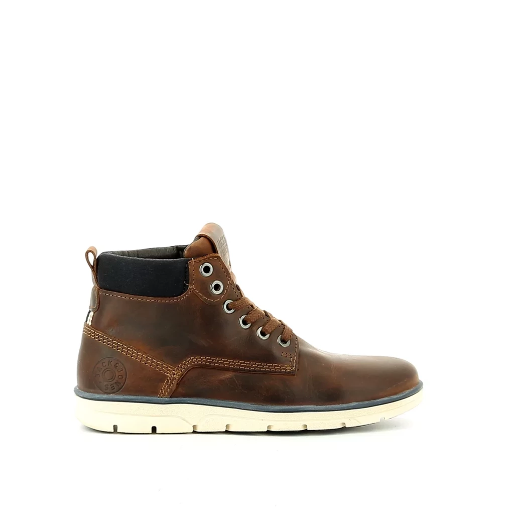 Image (2) de la chaussures Jack & Jones - Bottines Marron en Cuir