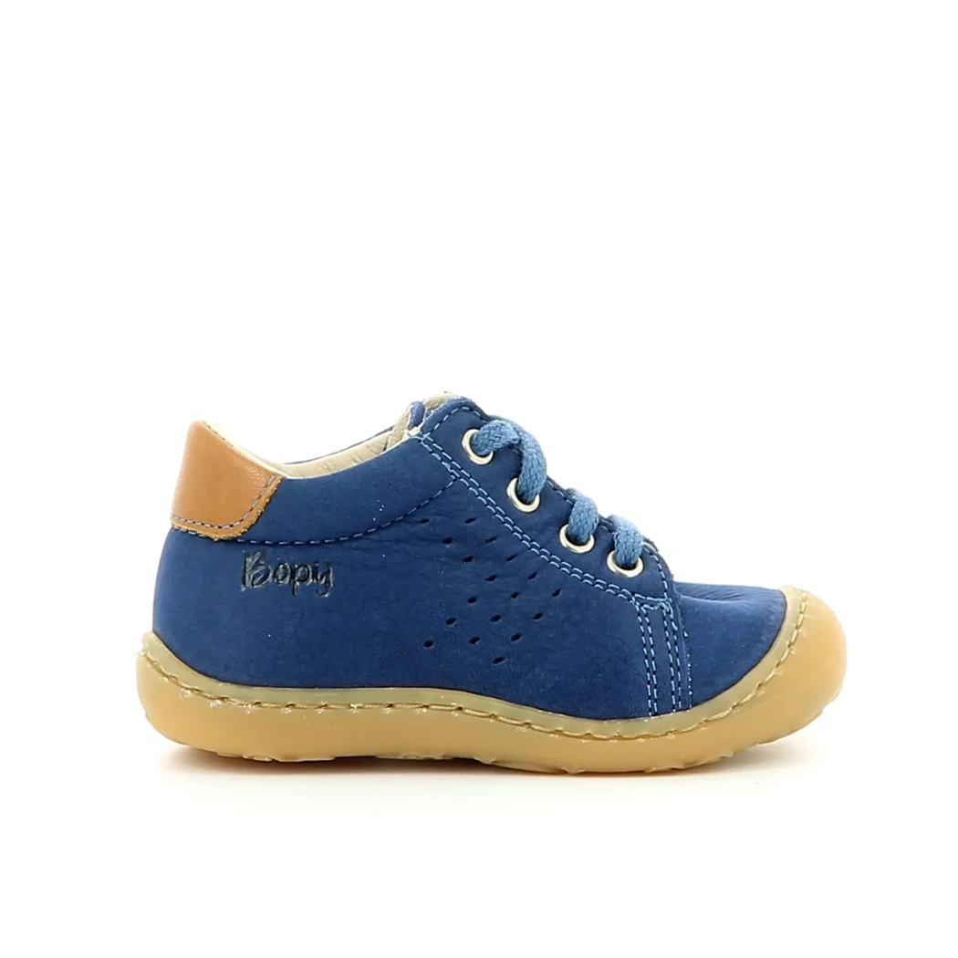 Image (2) de la chaussures Bopy - Bottines Bleu en Cuir nubuck