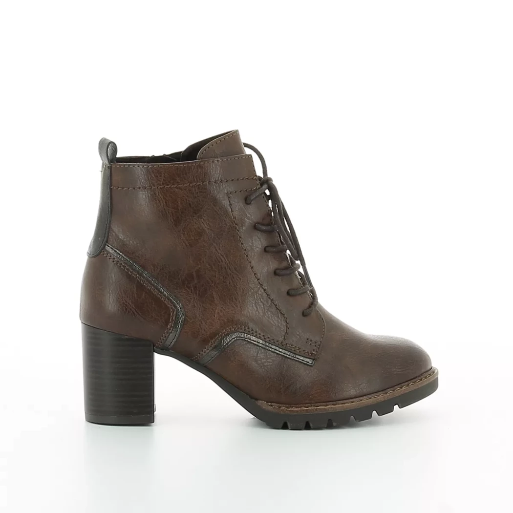 Image (2) de la chaussures Marco Tozzi - Bottines Marron en Cuir synthétique