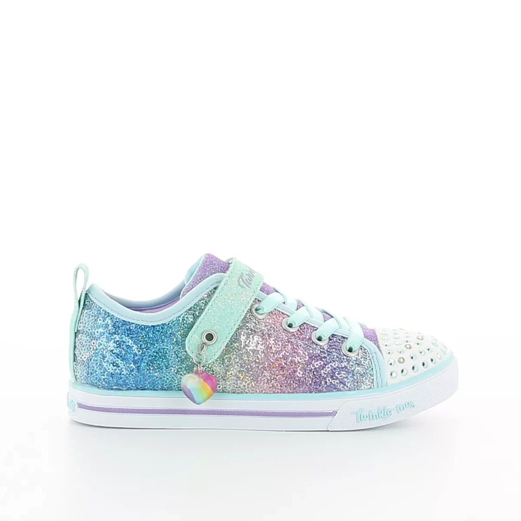 Image (2) de la chaussures Skechers - Baskets Violet / Lilas en Textile