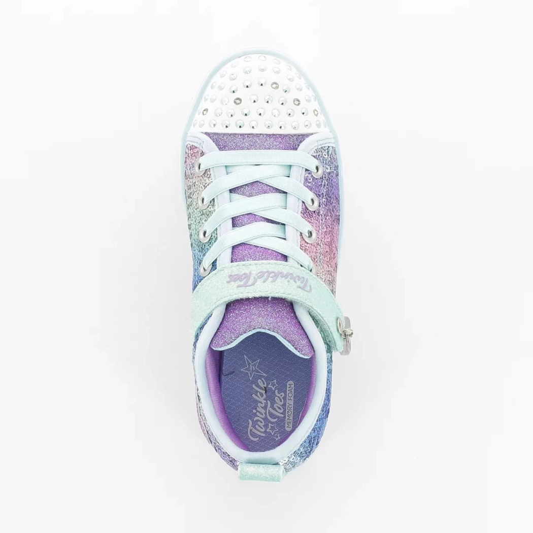Image (6) de la chaussures Skechers - Baskets Violet / Lilas en Textile