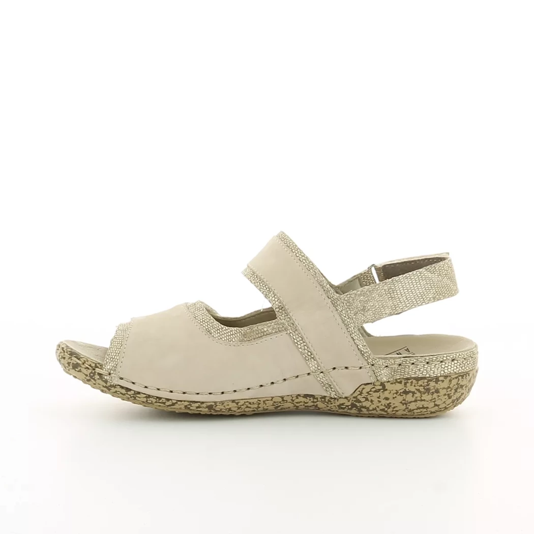 Image (4) de la chaussures Rieker - Sandales et Nu-Pieds Taupe en Cuir nubuck