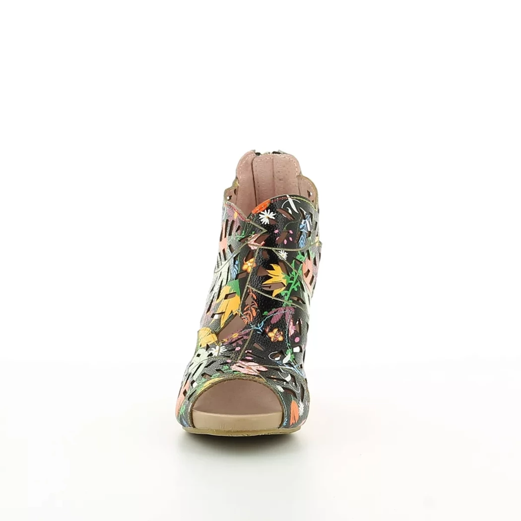 Image (5) de la chaussures Laura Vita - Sandales et Nu-Pieds Noir en Cuir