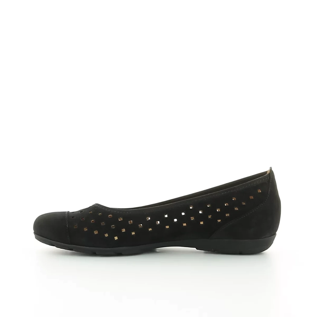 Image (4) de la chaussures Gabor - Ballerines Noir en Cuir nubuck