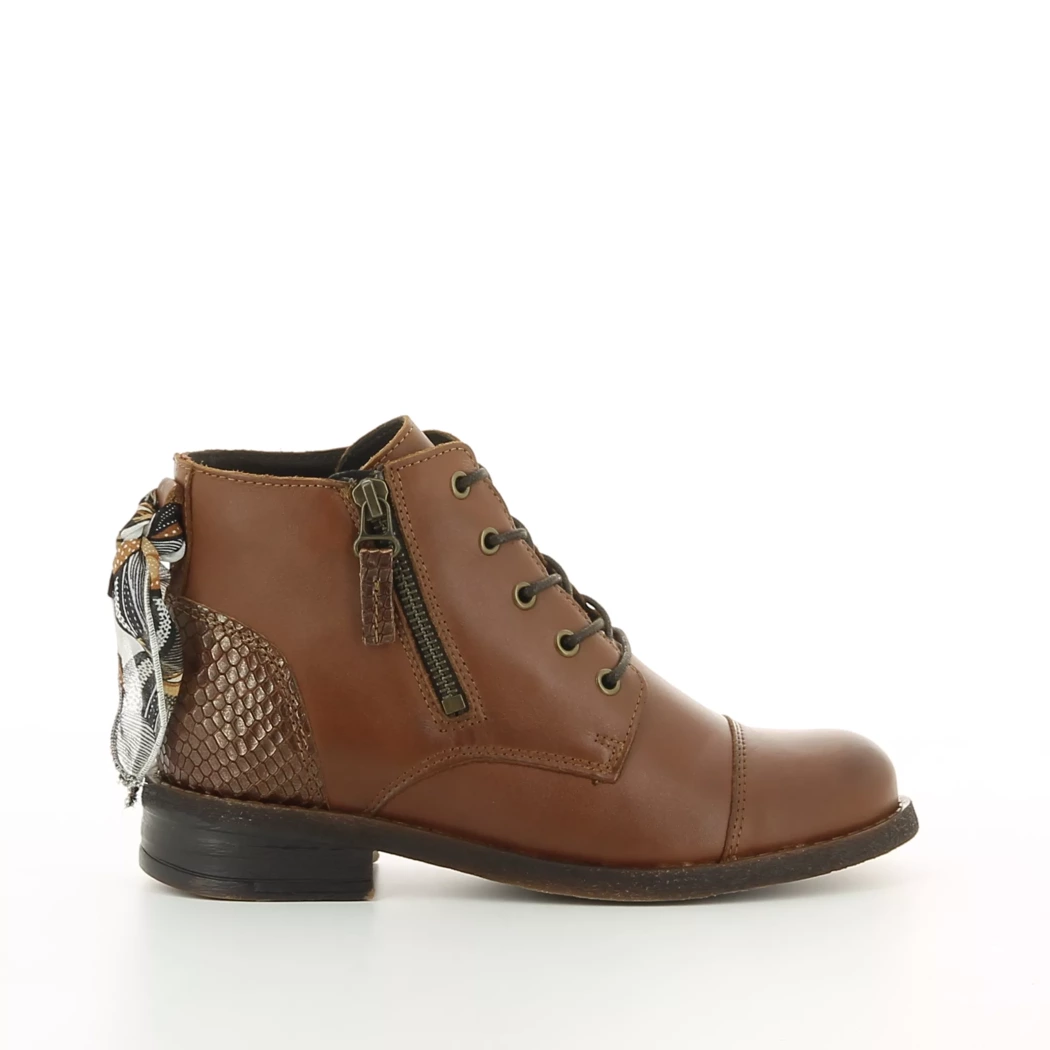 Image (2) de la chaussures Goodstep - Bottines Cuir naturel / Cognac en Cuir