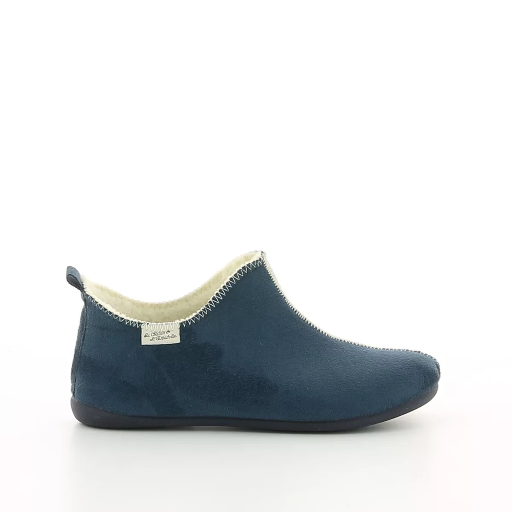 Image (2) de la chaussures La Maison de l'Espadrille - Pantoufles et Chaussons Bleu en Cuir nubuck